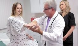 Teen Threesome With Her Perv Doctor and Assistant
